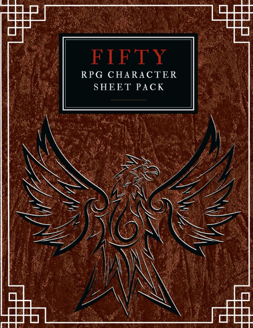 Fifty RPG Character Sheet Pack: (500 pages) Create and Track Your D&D Characters with 50 Character Sheets 5e updated and expanded - 6345