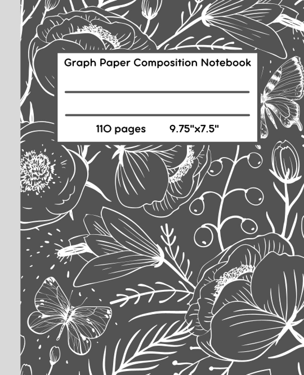 Graph Paper Composition Notebook, Quad Ruled 4 squares per inch: Math and Science Composition Notebook for Students