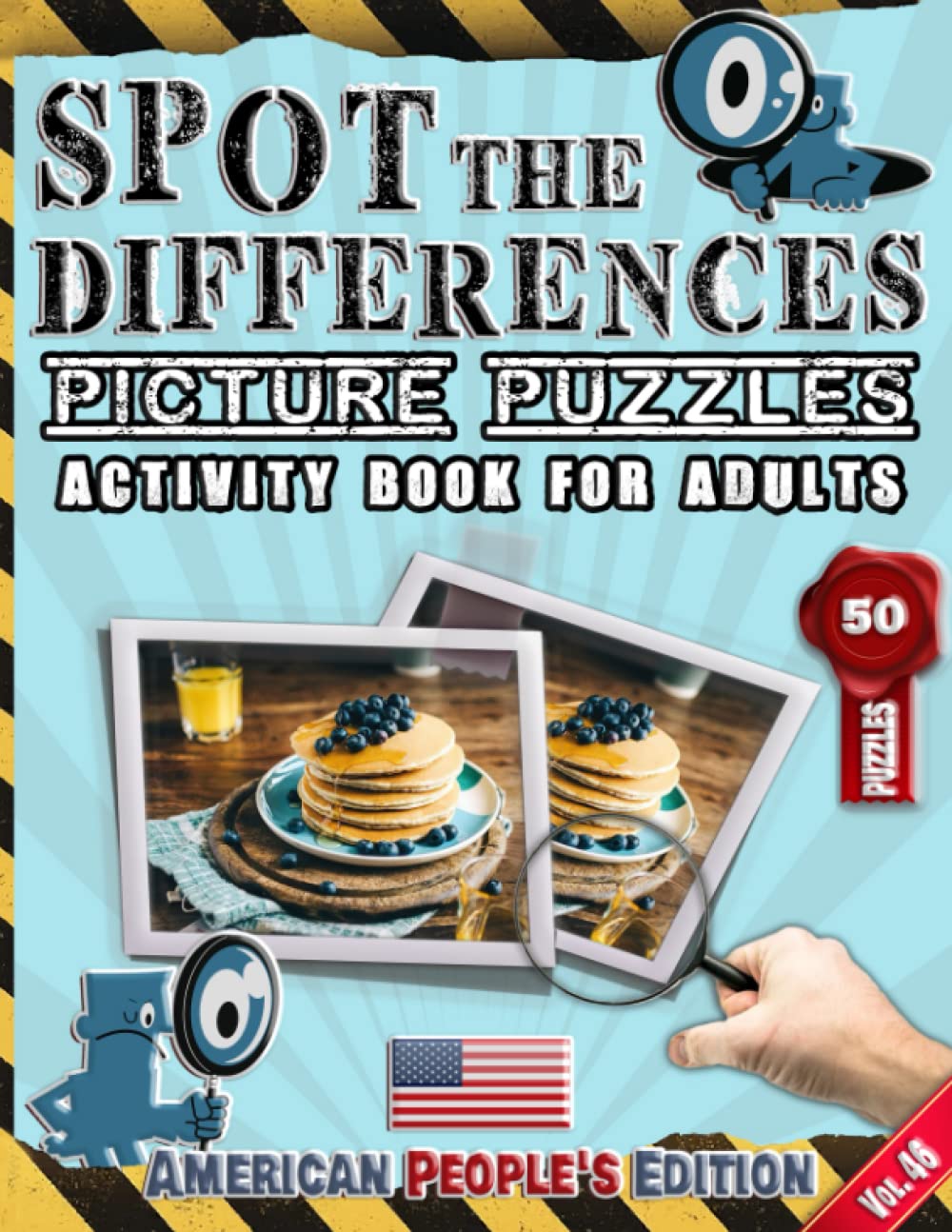 Spot the Differences : Picture Puzzles - Activity Book for Adults - Spot and Find the Differences - American People's Edition - Vol.46: Find the ... Book for Adults - American People's Edition)