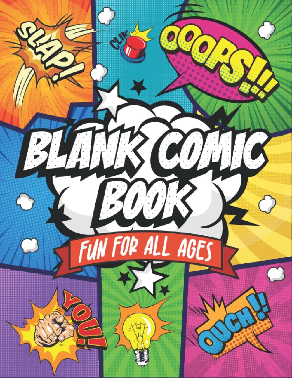 Blank Comic Book: Fun For All Ages Create Your Own Unique Comic Book Fun Pages and Templates Designed to Keep You Creating For Hours - 5476