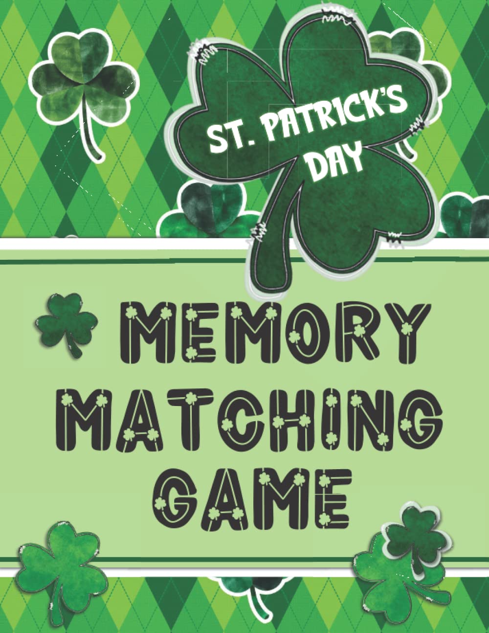 St. Patrick's Day Matching Game: Memory Matching Game Cards / Cut and Color Activity Book