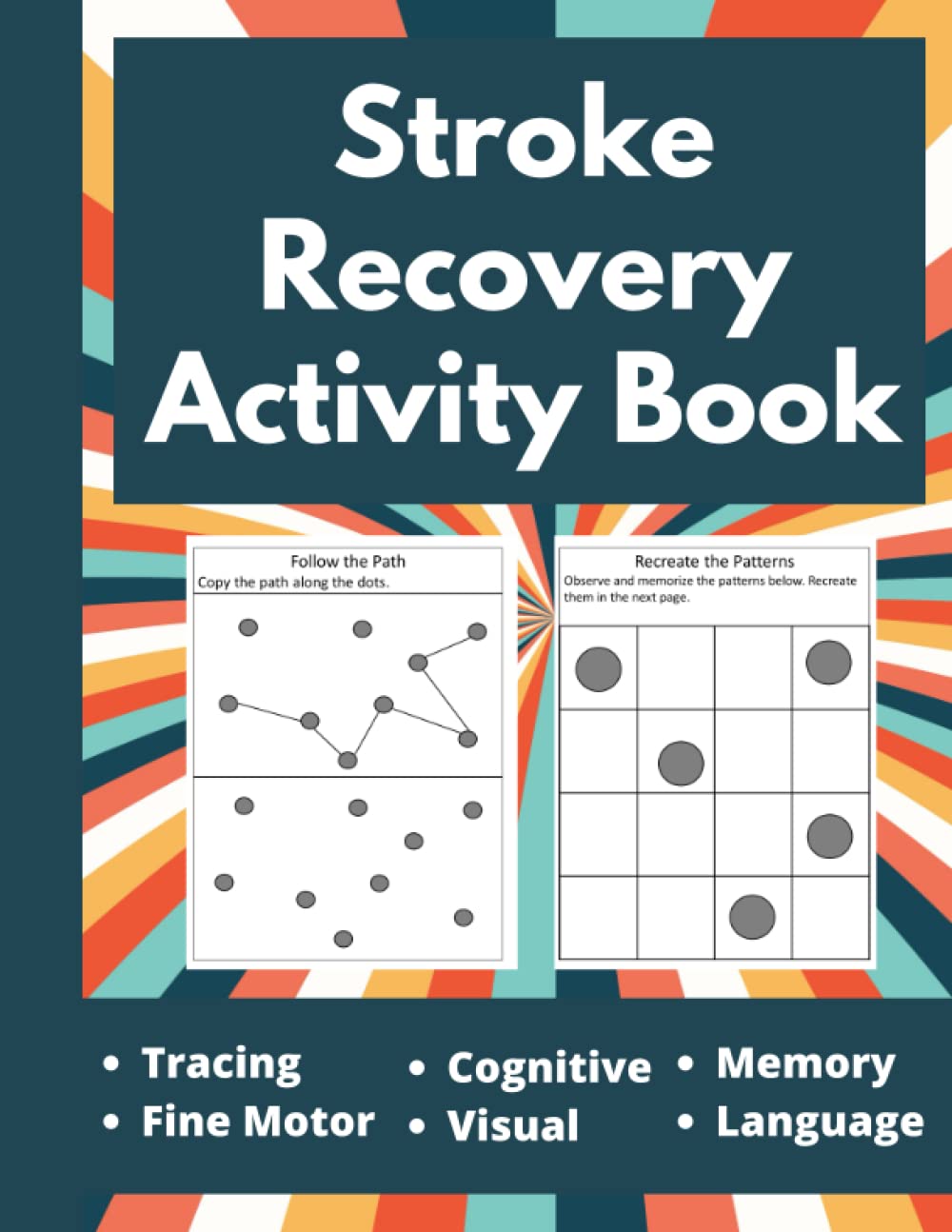 Stroke Recovery Activity Book - Puzzles Workbook for Traumatic Brain Injury & Aphasia Rehabilitation - Large Print (Stroke Recovery Activity Books) - 6436
