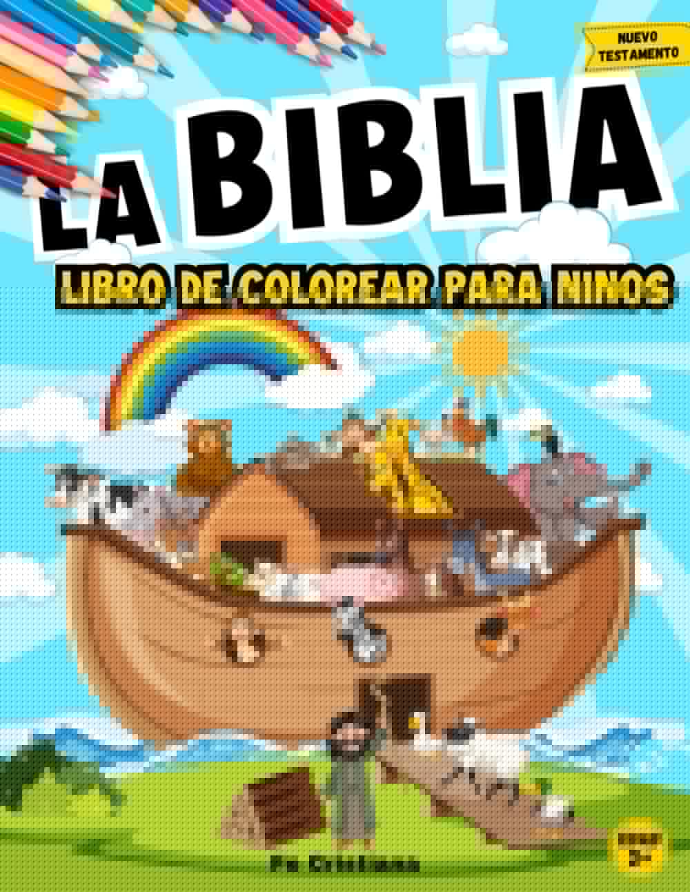 Libro para Colorear con Historias Bíblicas: Libro Cristiano para Colorear para Niños con Ilustraciones Bíblicas de las Escenas más Memorables del Antiguo Testamento (Spanish Edition) - 9928