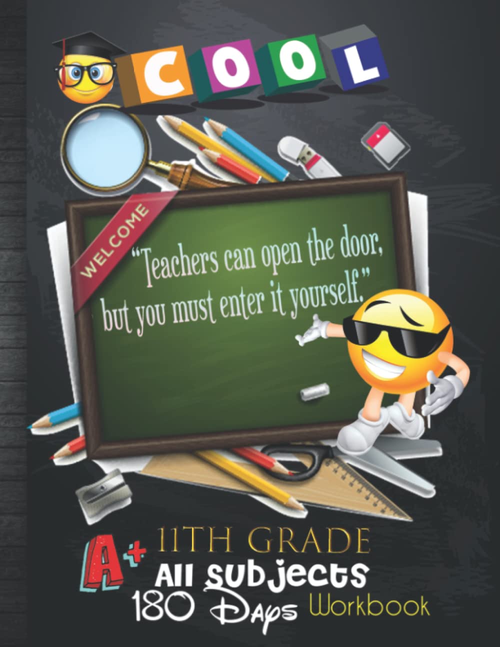 11th Grade All Subjects 180 Days Workbook: Grade 11th All In One Homeschool Curriculum Worksheets: Math, Grammar, Science, History, Social Studies, ... Tracker Sheets and End-of-Year Elevation Form