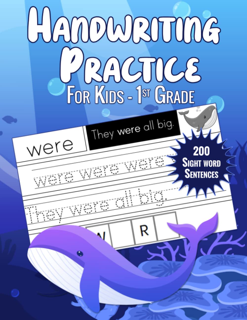 Handwriting Practice for Kids 1st Grade: Fun Writing Workbook with Sentences - 4997