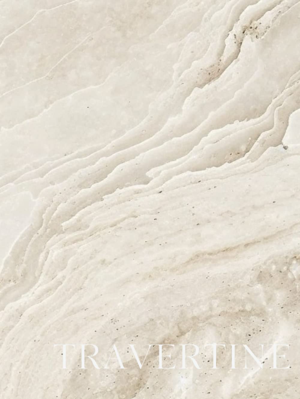Travertine: Decorative Hardcover Coffee Table Styling Book (Earthy Tones) - 4492