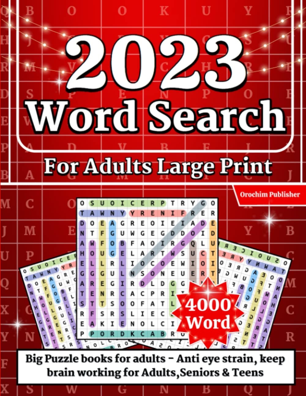 4000 Word Search for Adults Large Print (200 Themed Puzzles): Big Puzzle Books for Adults - Anti eye strain, keep brain working for Adults,Seniors & Teens (wordsearch book for adults) - 4902