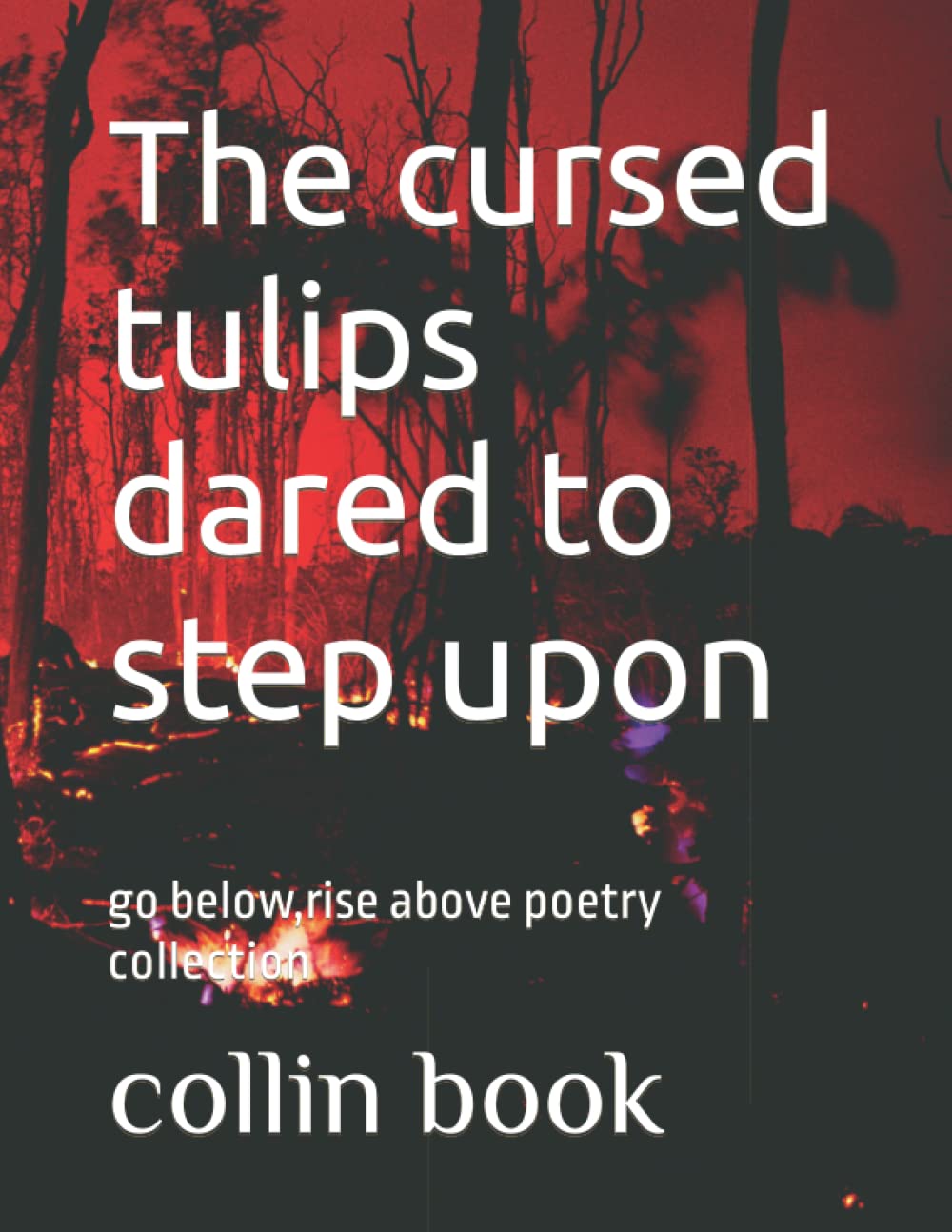 The cursed tulips dared to step upon: go below,rise above poetry collection