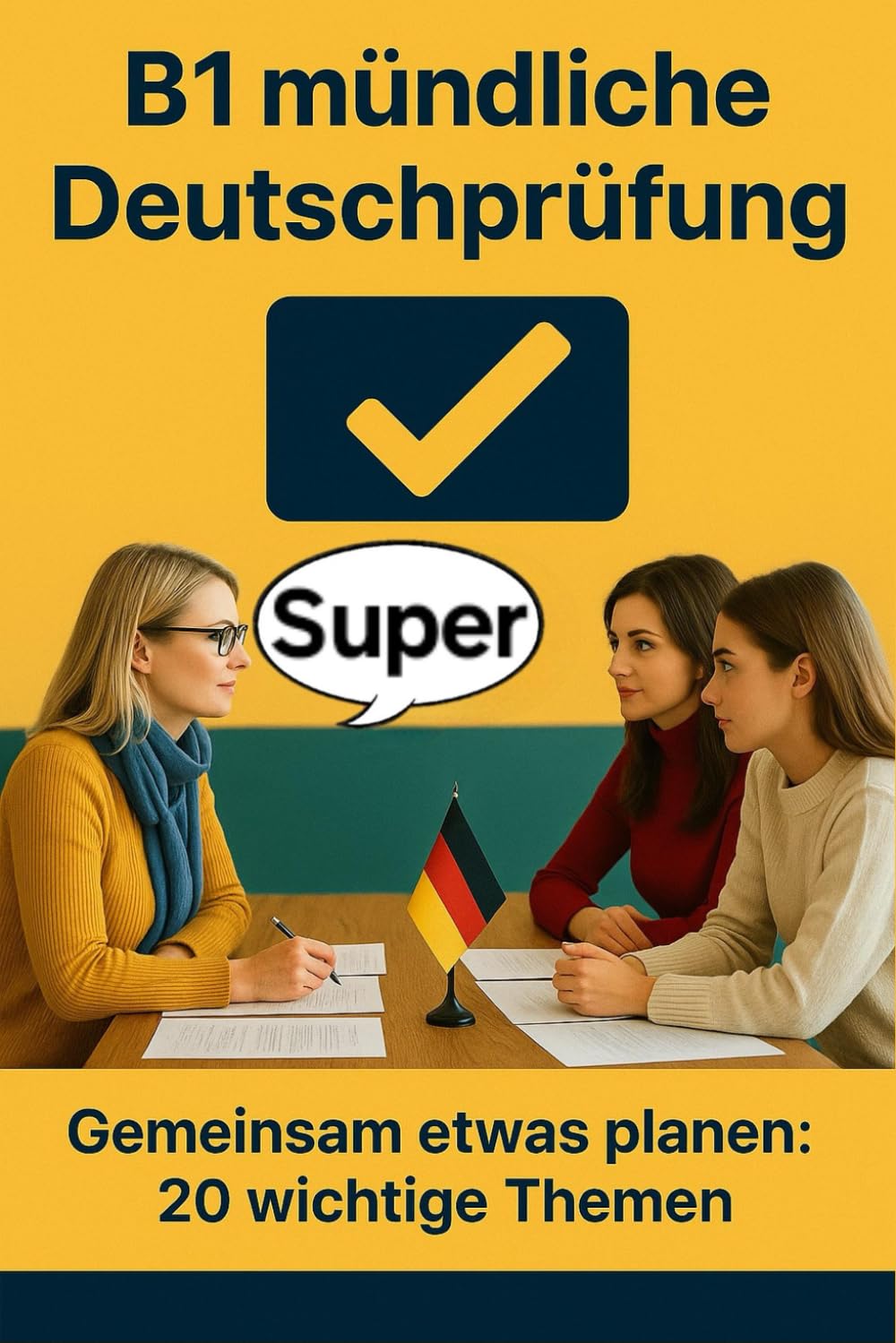 B1 Mündliche Deutsch-Prüfung: 20 wichtige Themen zur B1 Prüfungsvorbereitung (Deutsch lernen) (German Edition)