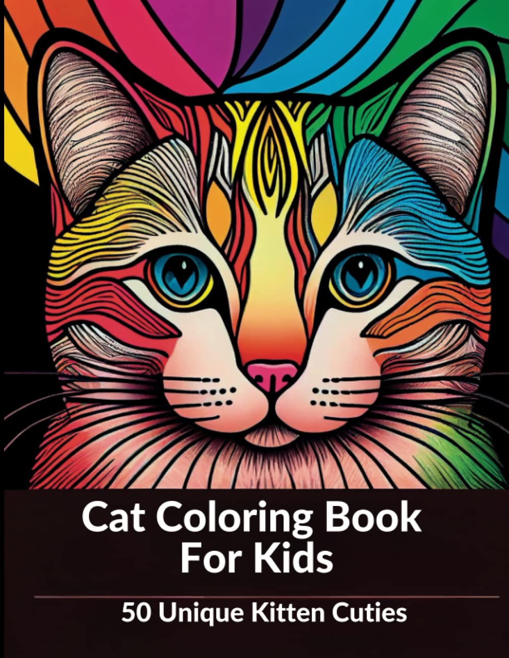 Cat Coloring Book for Kids Ages 8-12: 50 Unique Kitten Cuties A Fun and Easy Coloring Book for Kids - 4849