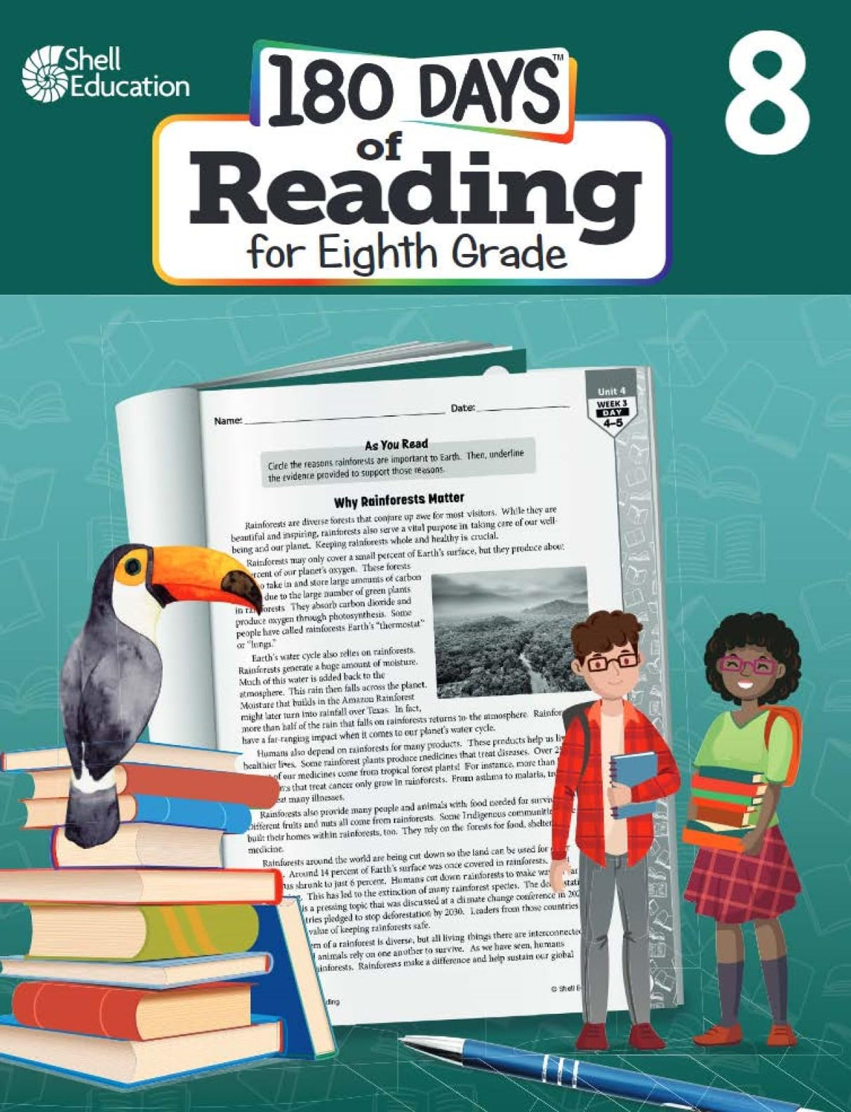 180 Days®: Reading for Eighth Grade: Practice, Assess, Diagnose