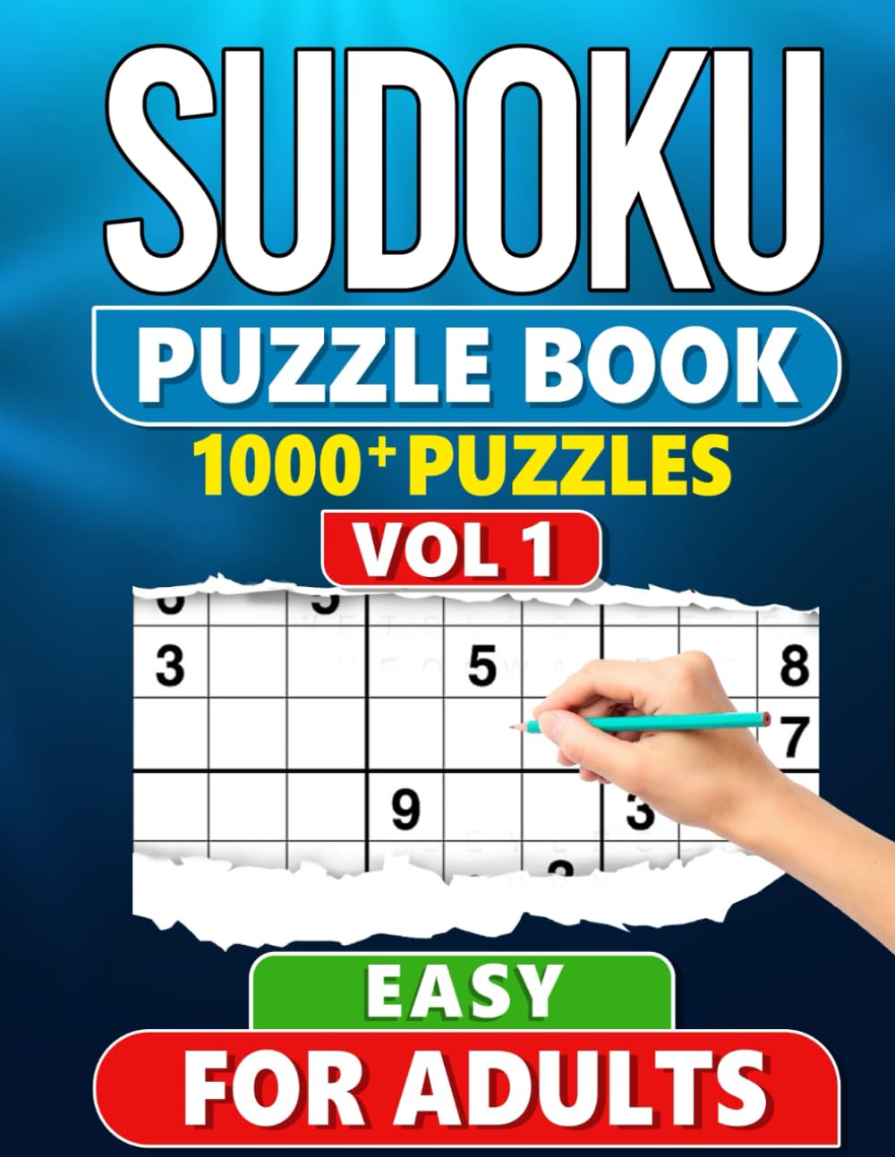 Sudoku Puzzle Book for Adults: 1000+ Easy Level Puzzles with Solutions - Vol 1 - 6074