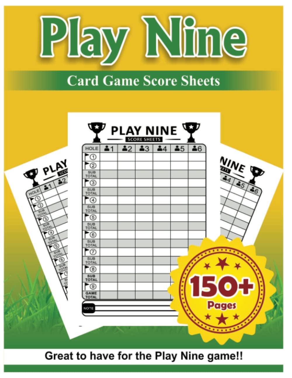 Play Nine Score Sheets: Large Print Score Pads, 8.5" x 11" 150+ Pages - 4773