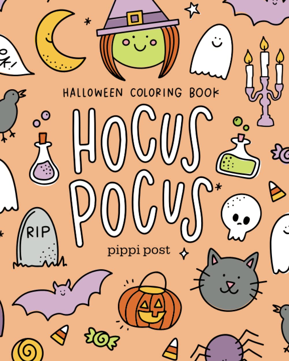 Hocus Pocus: A Halloween Coloring Book By Pippi Post - 9070