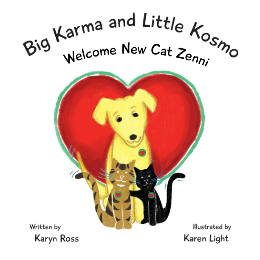 Big Karma and Little Kosmo Welcome New Cat Zenni