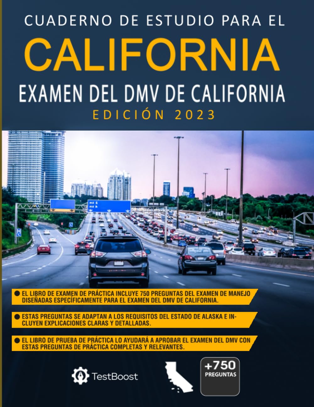 Libro de trabajo del examen del DMV de California: su guía esencial para el examen de manejo de California Edición 2023: Domine el examen del DMV de ... de manejo de California (Spanish Edition) - 6087