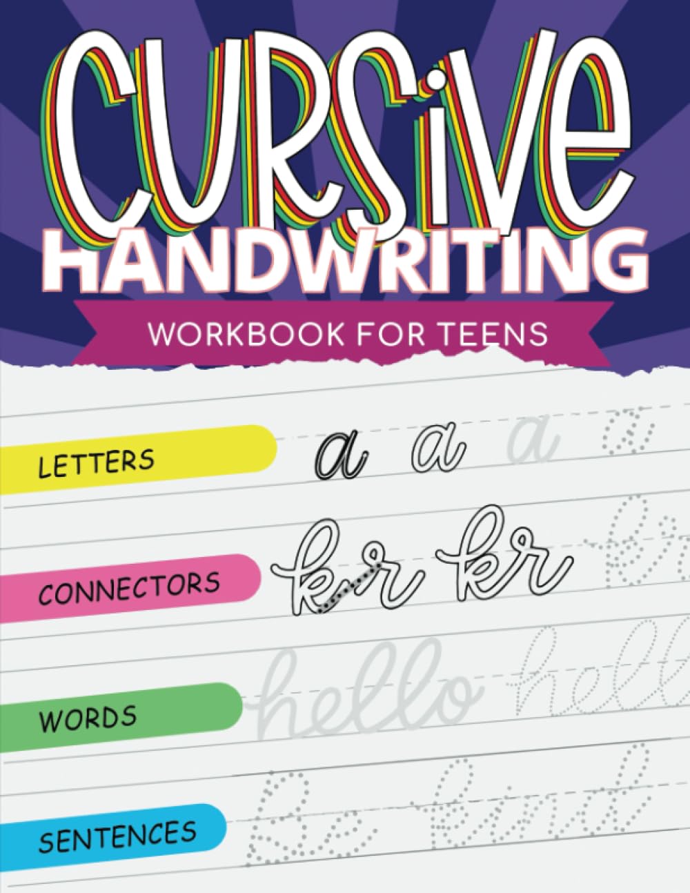 Cursive Handwriting Workbook for Teens - 7662