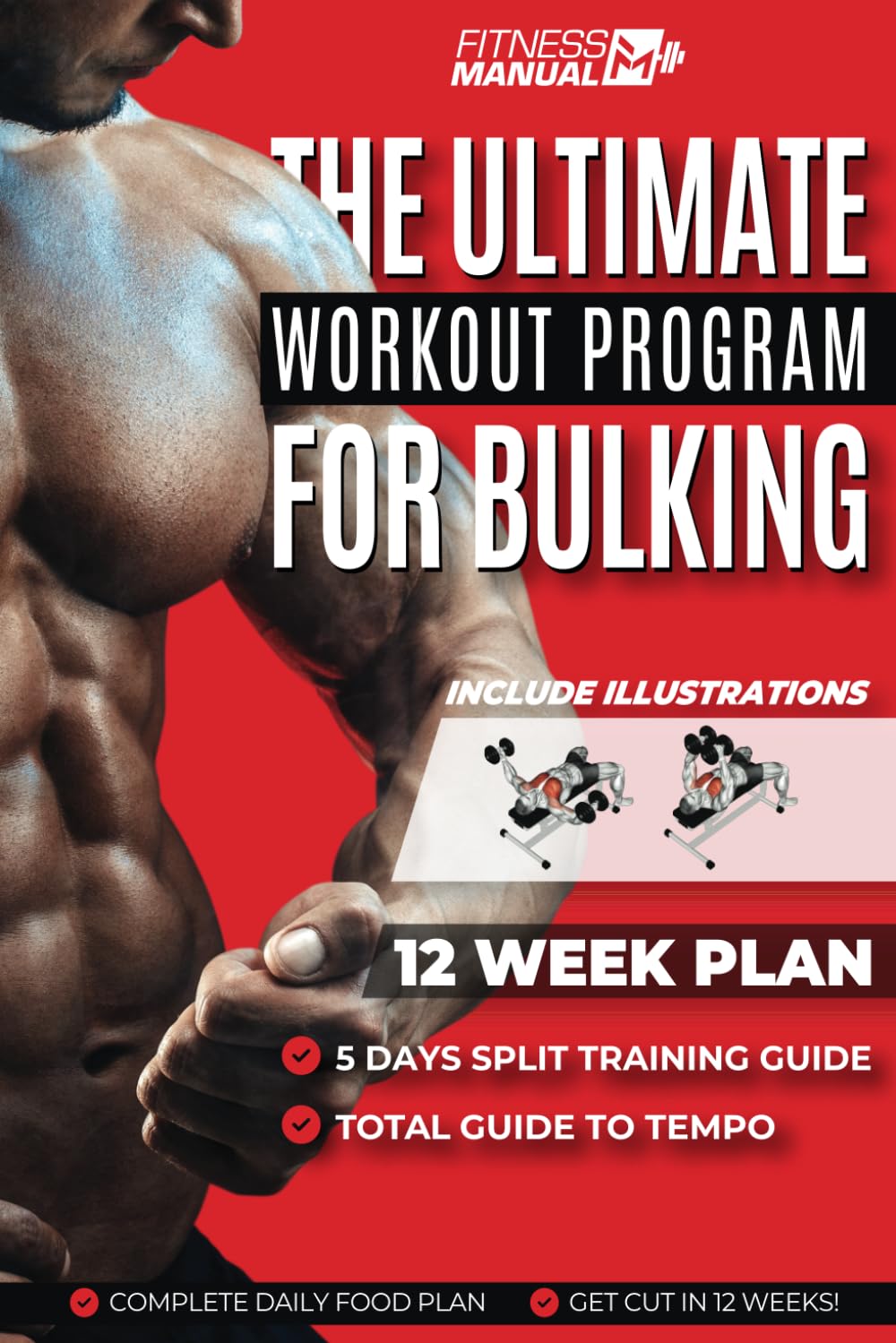 The Ultimate Workout Program For Bulking: 12 - Week Plan Program Workout For Bulking & Complete Daily Food Plan, Fitness, Gym, Guide, Exercises, Diet, Build Muscles