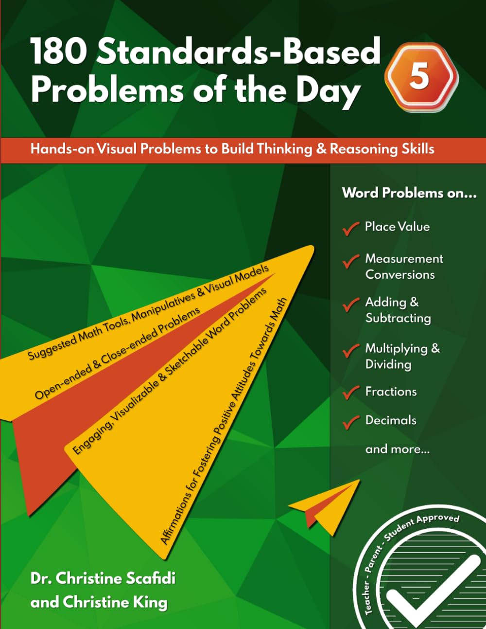 180 Standards-Based Problems of the Day, Grade Five: Hands-On Visual Problems to Build Thinking & Reasoning Skills