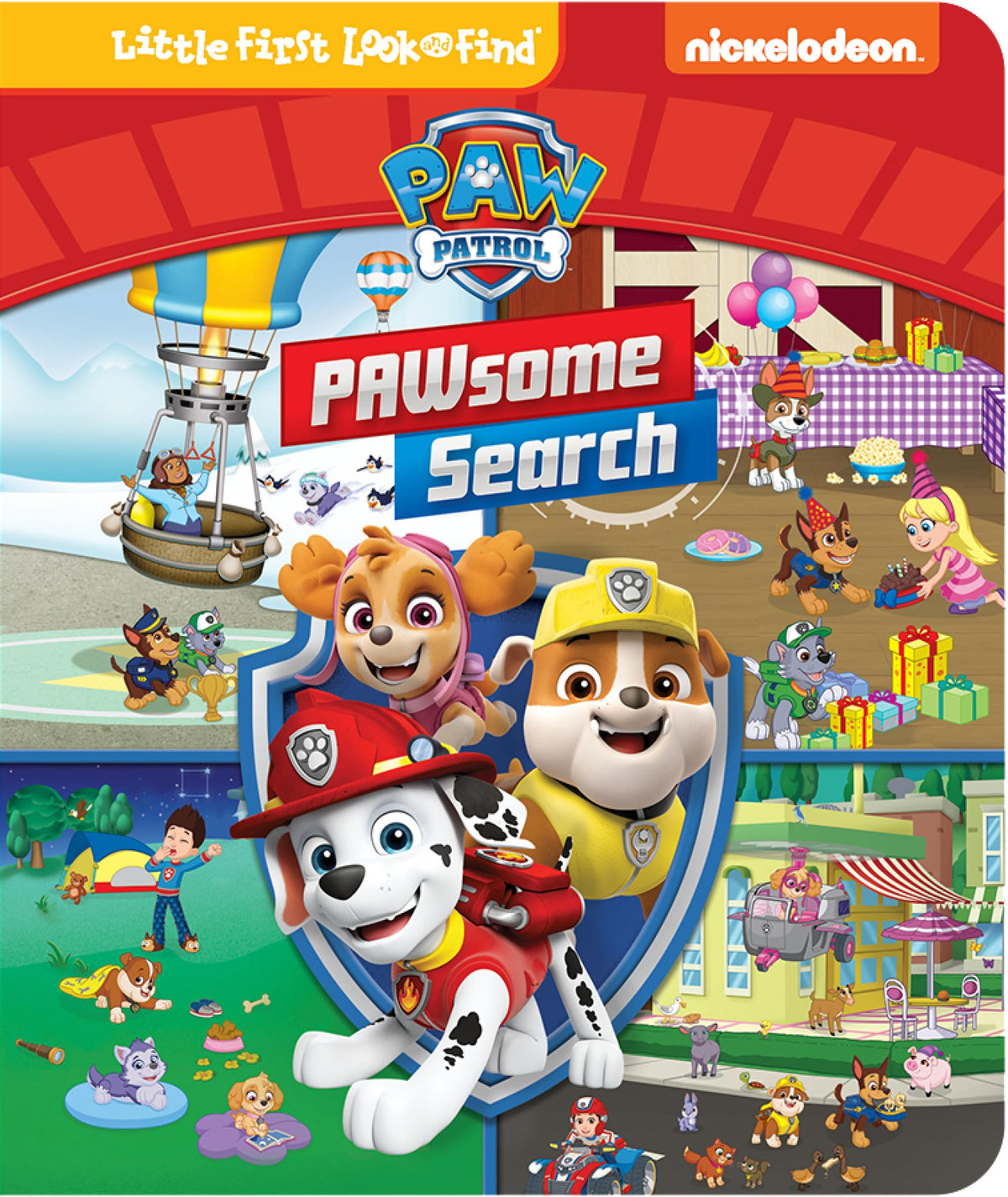 Nickelodeon Paw Patrol Skye, Marshall, Rubble, Chase, and More! - PAWsome Search Little First Look and Find Activity Book - PI Kids