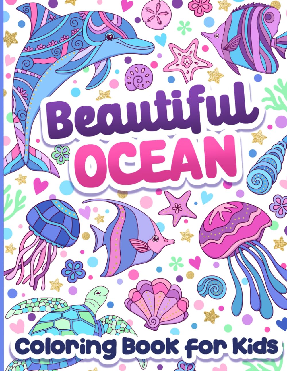 Coloring Book for Kids: Beautiful Ocean and Sea Life for Girls Ages 6-12 - 5835