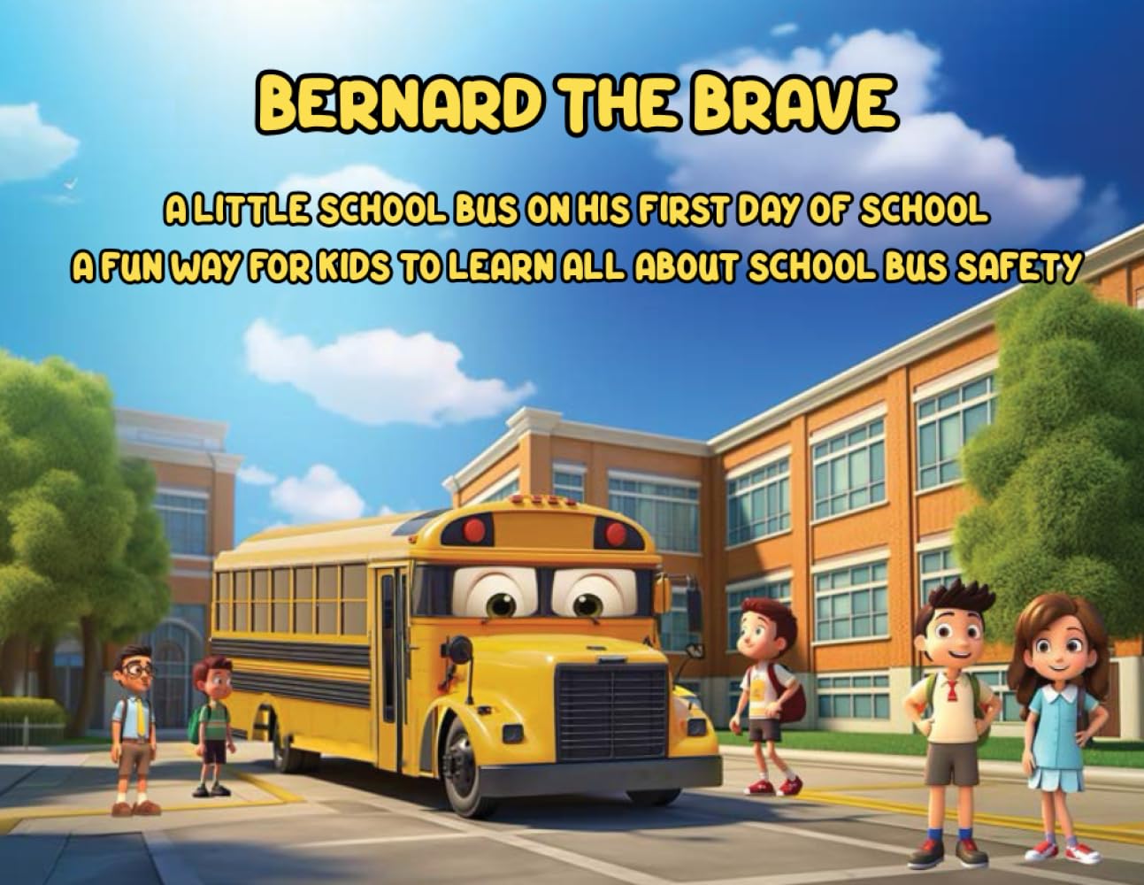 Bernard The Brave: A little school bus on his first day of school helping to teach all his new friends about school bus safety. (Bernard The Brave Little School Bus) - 7083