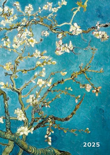 2025: Weekly Planner With Hourly Schedule | Vertical Layout Time Slots 5 AM – 11 PM | Week-To-View A4 Dated Agenda | Appointment Scheduling Calendar ... Organizer Book | Van Gogh Almond Blossom - 6374