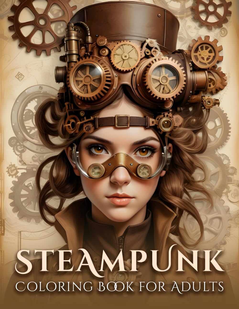 Steampunk Coloring Book for Adults: Relaxing Art Therapy and Intricate High Detail Designs of Cities, vehicles, futuristic inventions, fashion, tools, robots and mechanical armor suits - 6914
