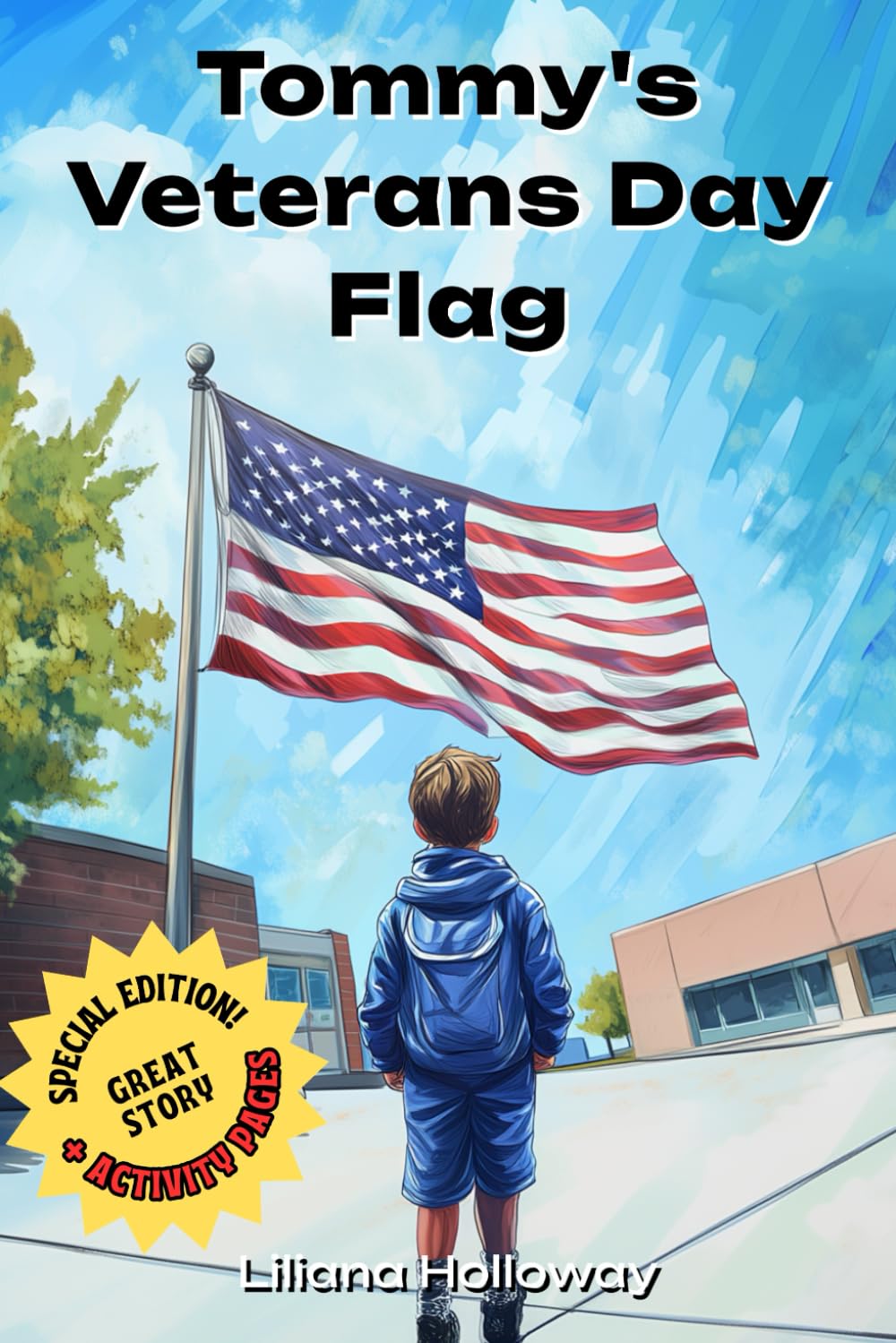 Tommy's Veterans Day Flag: Special Edition - Patriotic Story Book For Kids with Educational activities For Learning And Fun (Veterans Day For Kids by Liliana Holloway)