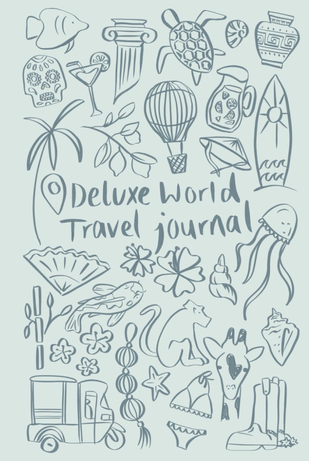 Deluxe World Travel Journal: Small Blue Cover - 9839