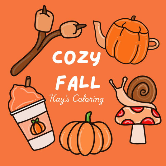 Cozy Fall: Bold and Easy Coloring Book - 8024