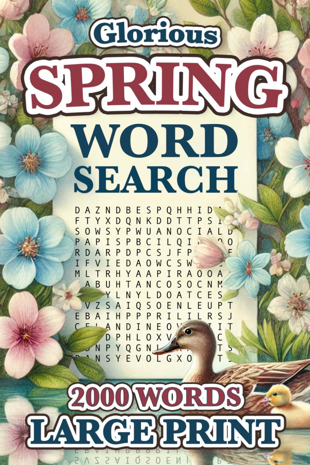 Spring Word Search Large Print: 2000 Words - 84 Puzzles - Big Font Word Find Book for Adults, Seniors, and Teens (Words of Wonder!) - 7128