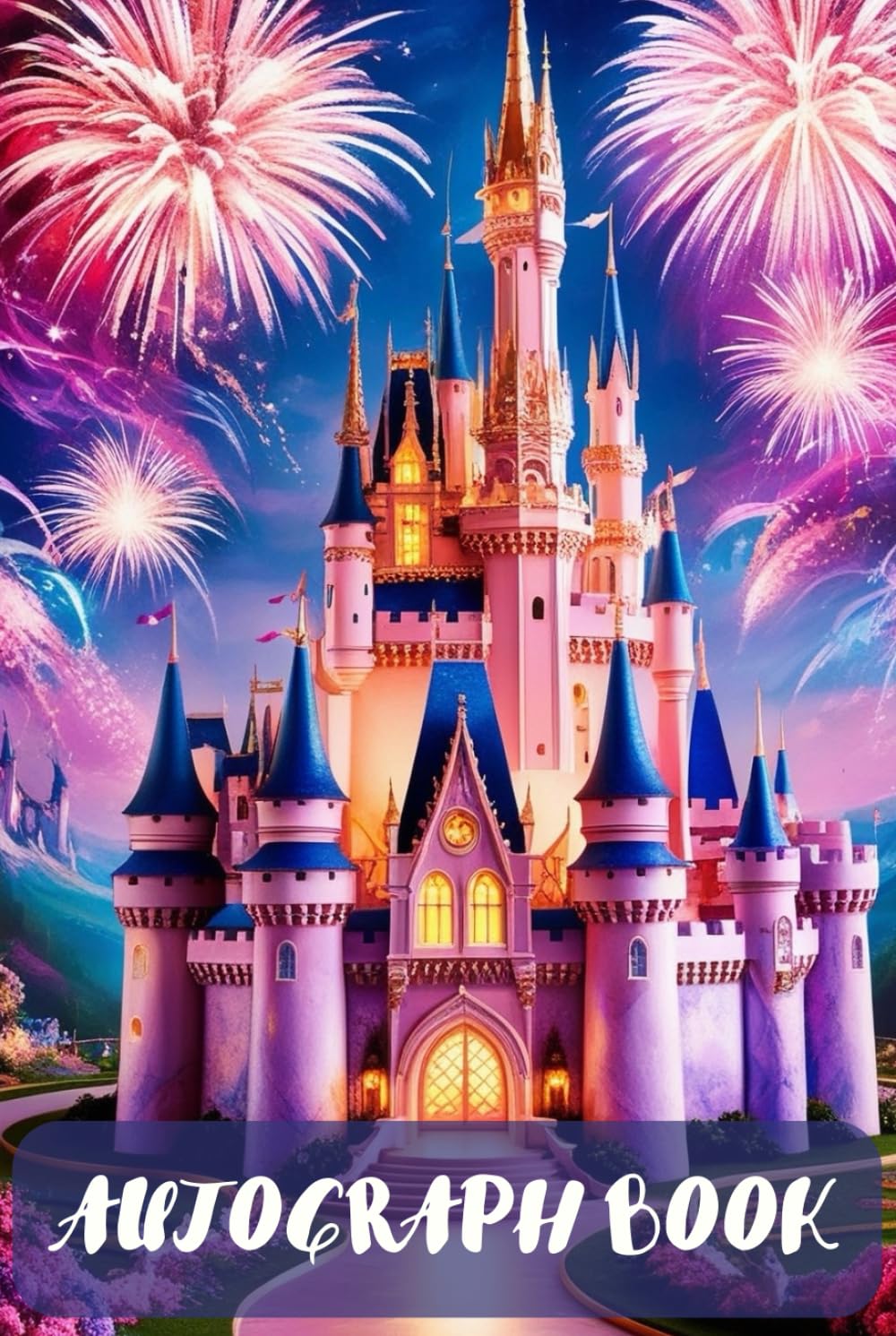 Castle Autograph Book for Kids: Hardcover Memory Keepsake for Theme Park Signatures and Photos | 100 Pages for Princesses, Characters & Stickers - 2458