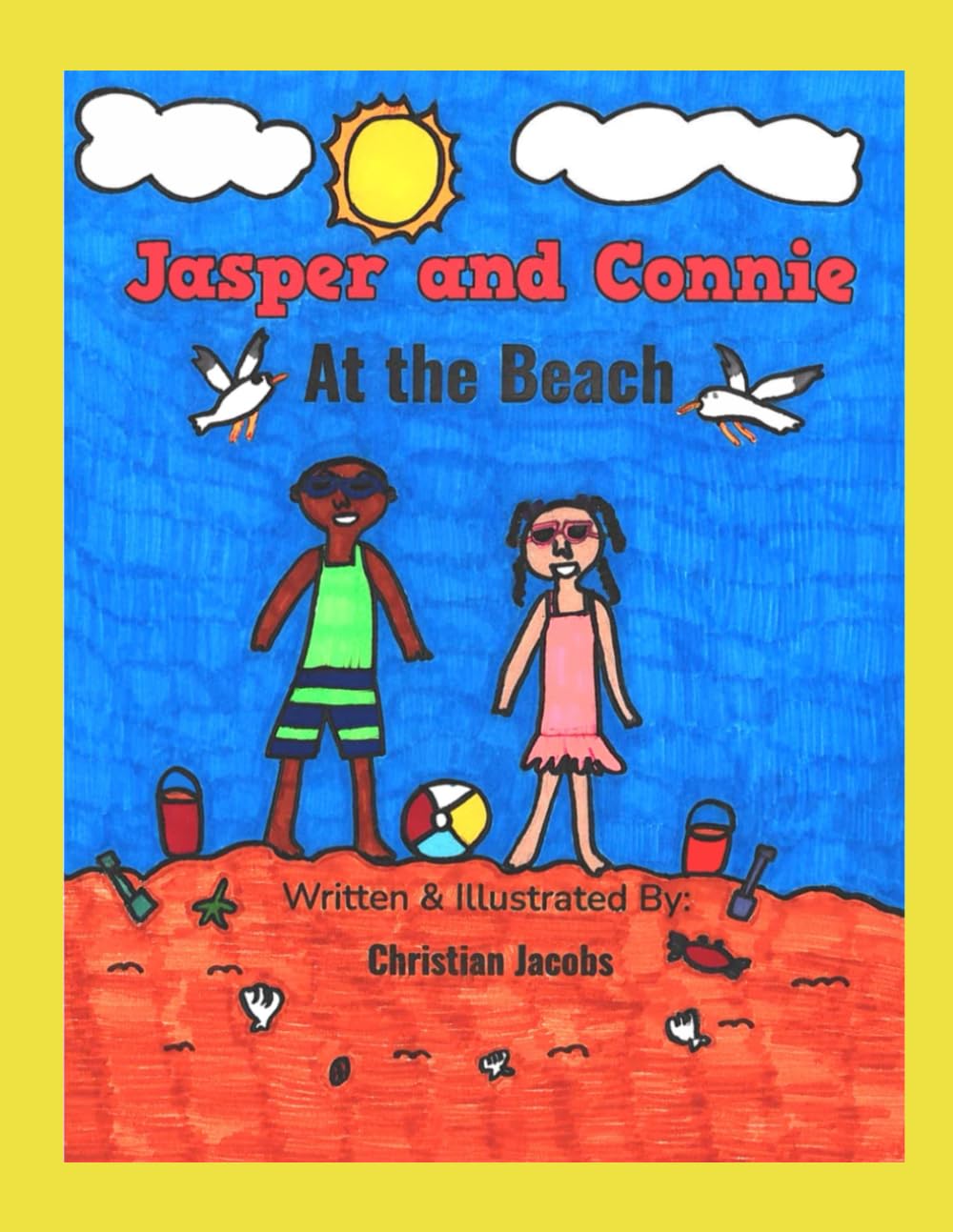 At the Beach (Jasper and Connie) - 4150