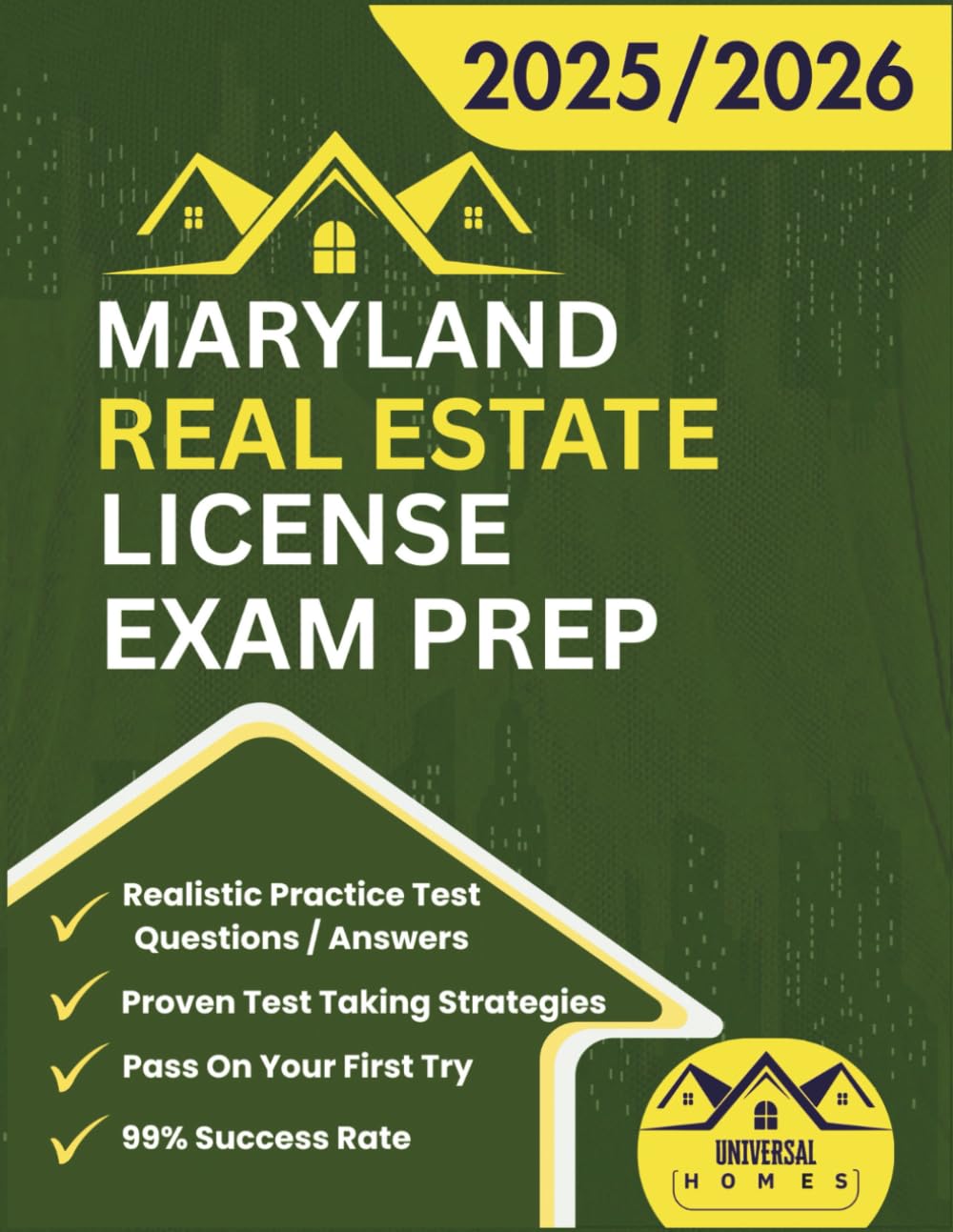 Maryland Real Estate License Exam Prep 2025/2026: The Complete And Easy To Follow Licensing Study Guide With Realistic Practice Test Questions / ... First Try (Real Estate Exam prep collection) - 5860