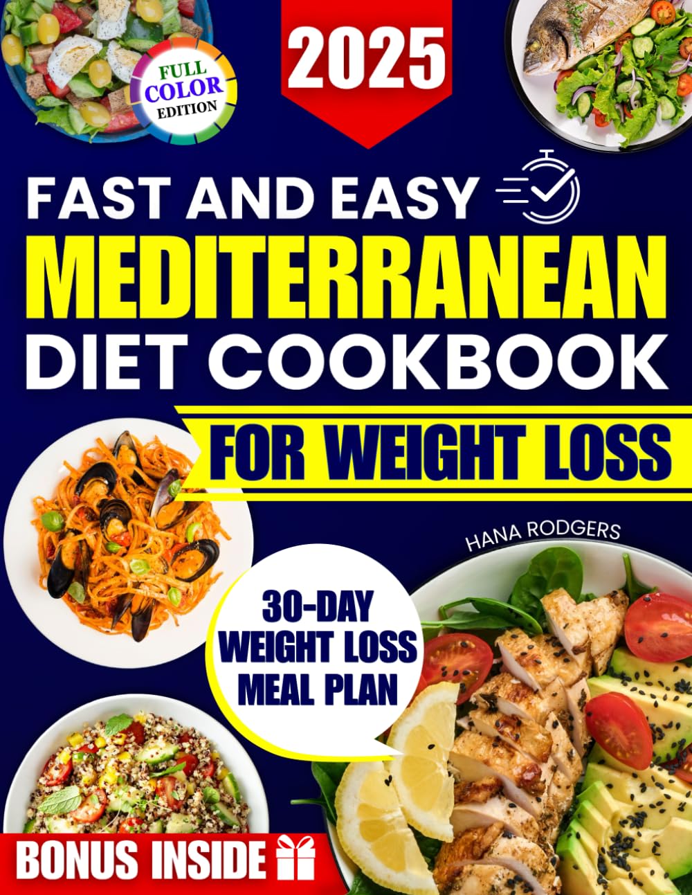 Fast and Easy Mediterranean Diet Cookbook for Weight Loss: Simple 5 Ingredient Recipes Ready in 20 Minutes to Lose Weight, Feel Better and Regain Control of Your Health Even After Past Diet Failure - 4653
