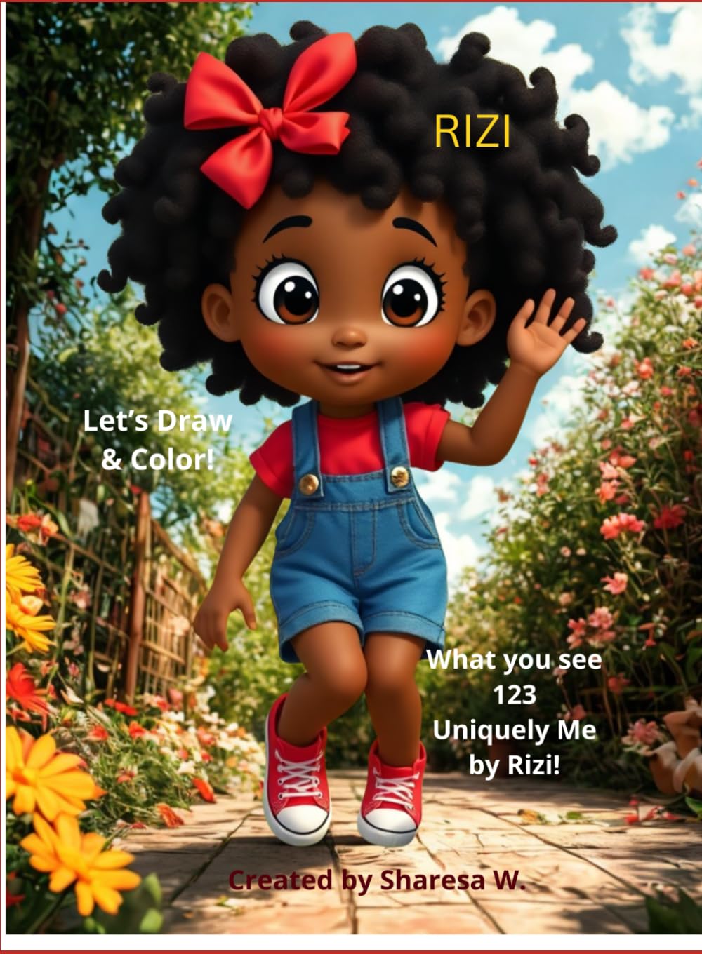 RIZI....UNIQUELY ME!: Kids Coloring Book