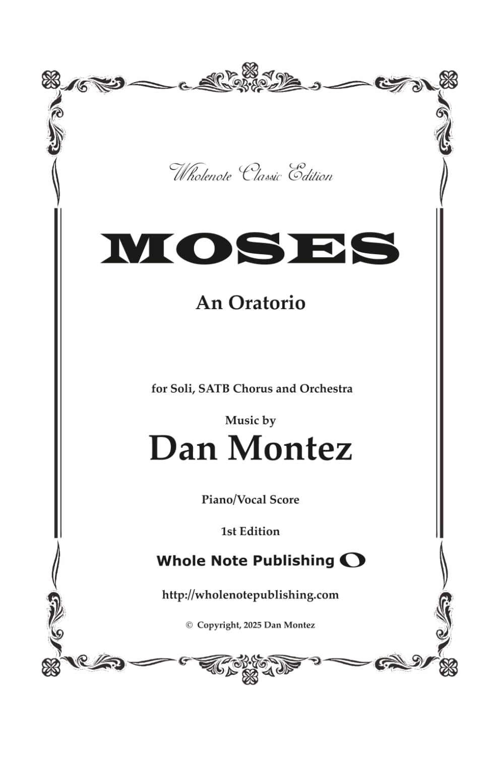 MOSES: An Oratorio
