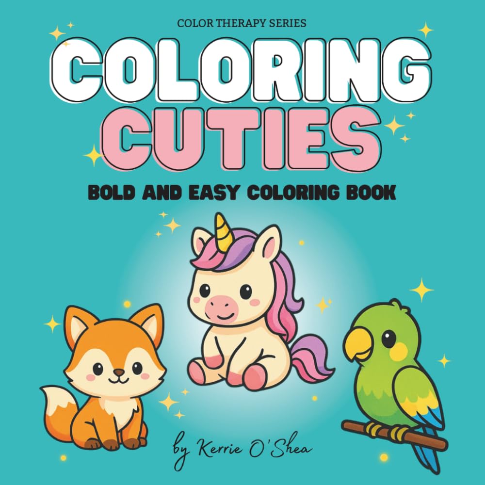Coloring Cuties: An Adorable Collection of Animals (Color Therapy)