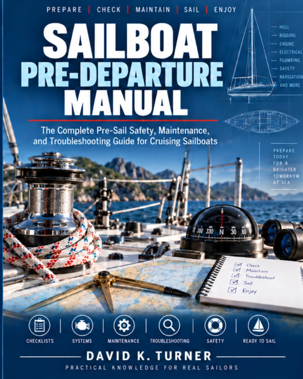 SAILBOAT PRE-DEPARTURE MANUAL: The Complete Pre-Sail Safety, Maintenance, and Troubleshooting Guide for Cruising Sailboats