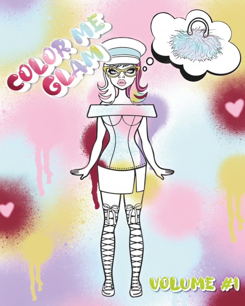 Color Me Glam: Fashion Doll Coloring Book with Glam Outfits, Paper Doll Style Looks, Trendy Fashion Illustrations for Teens and Adults