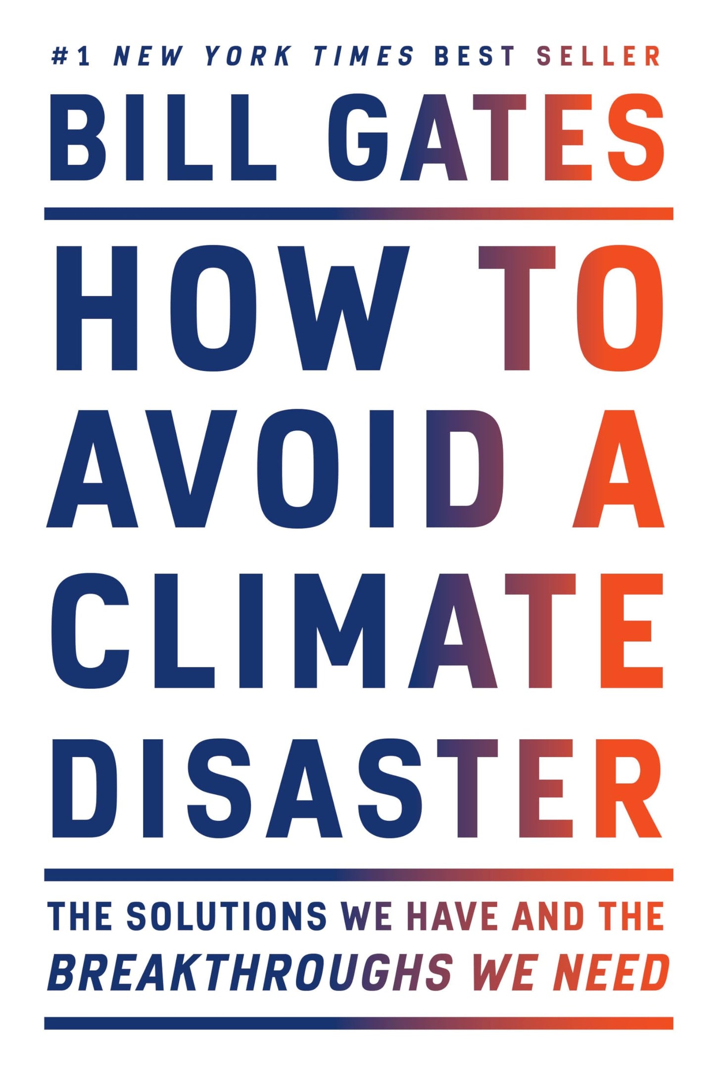 HOW TO AVOID A CLIMATE DISASTER: - 7096
