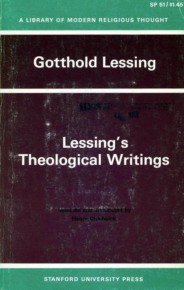 Lessingas Theological Writings: Selections in Translation (Library of Modern Religious Thought) - 7709