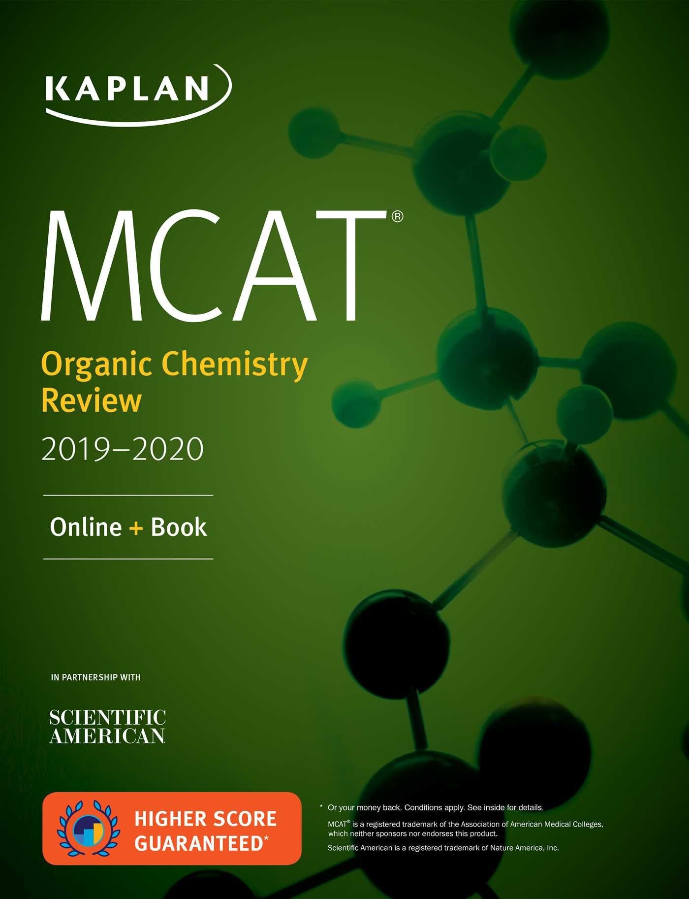 MCAT Organic Chemistry Review 2019-2020: Online + Book (Kaplan Test Prep) - 5833