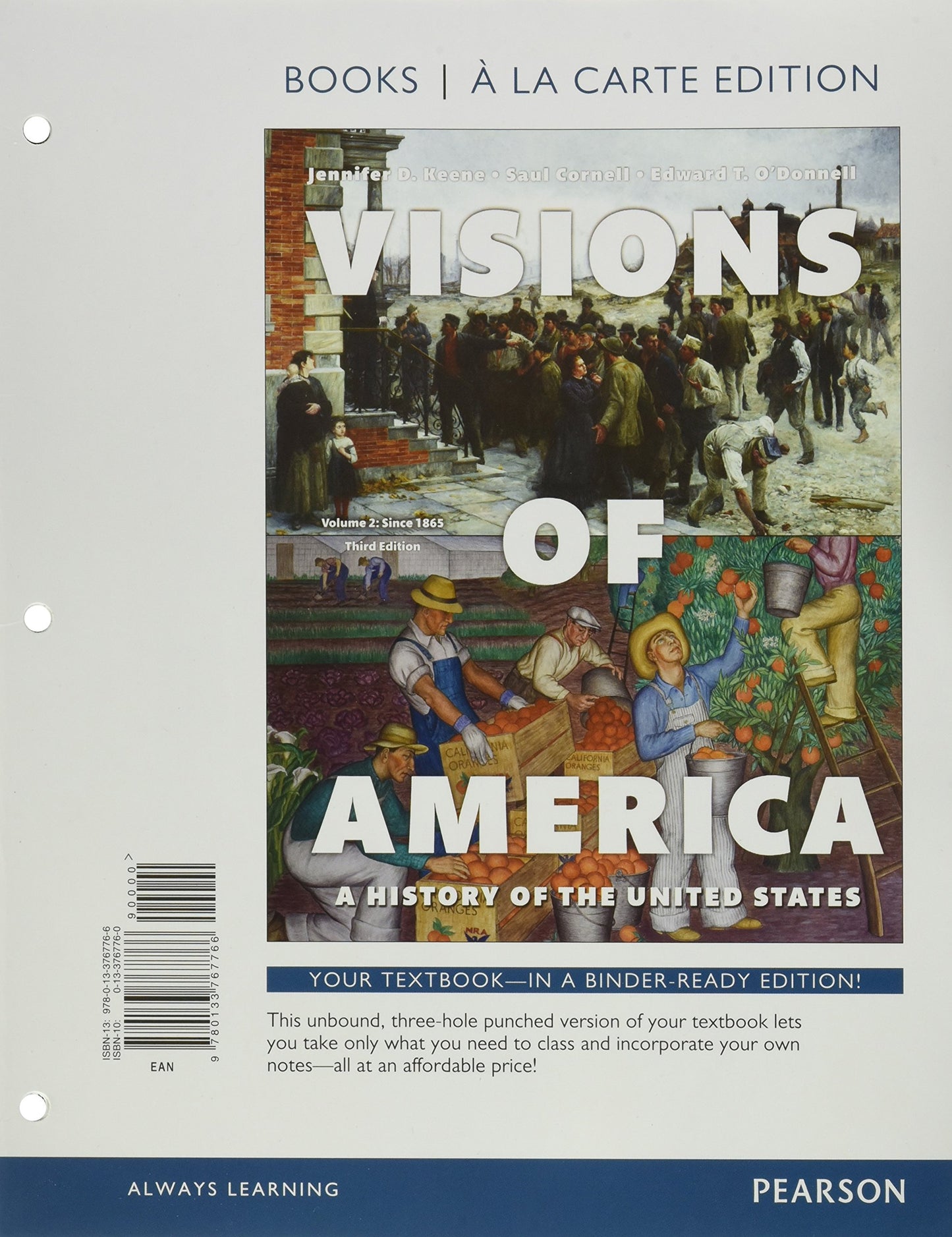 Visions of America: A History of the United States, Volume 2 -- Books a la Carte (3rd Edition) - 8429