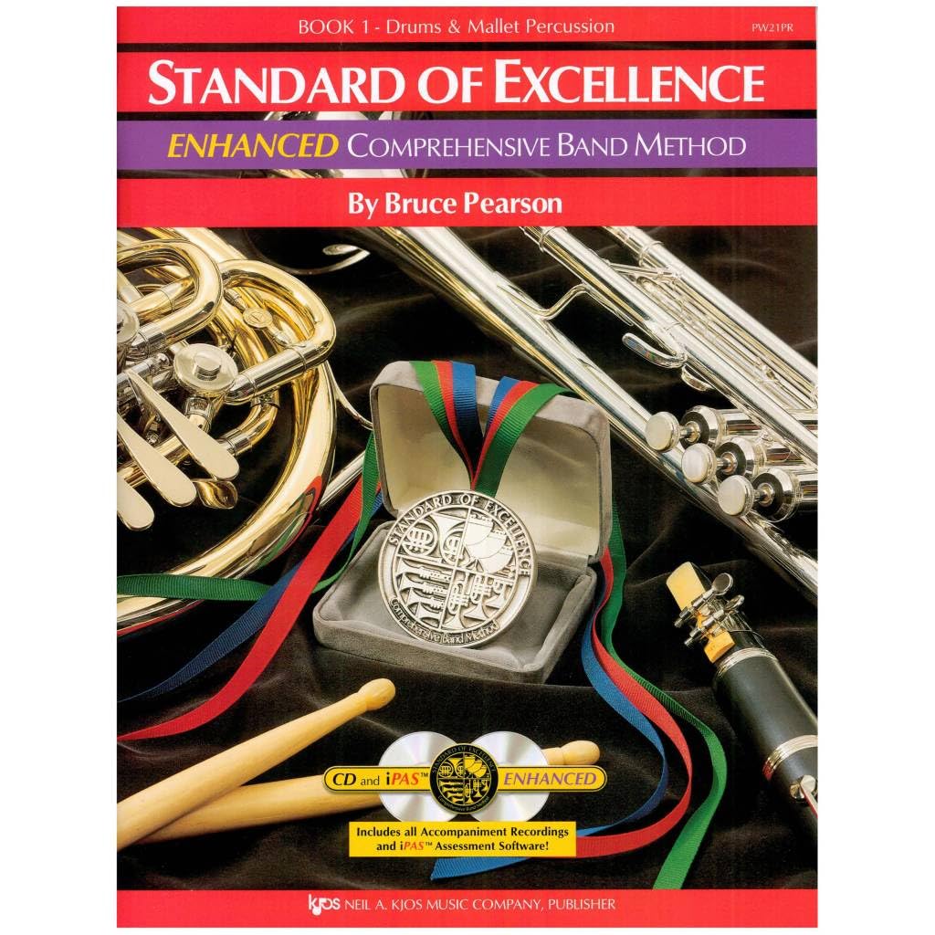 W21PR - Standard of Excellence Book 1 Drums and Mallet Percussion - Book Only (Standard of Excellence Comprehensive Band Method) - 2231