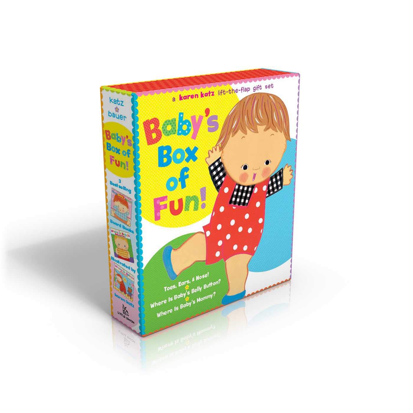 Baby's Box of Fun (Boxed Set): A Karen Katz Lift-the-Flap Gift Set: Where Is Baby's Bellybutton?; Where Is Baby's Mommy?: Toes, Ears, & Nose! - 4627