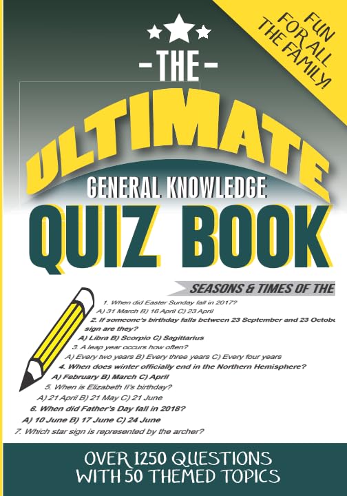 The Ultimate General Knowledge Quiz Book: 50 themed topics with 1250 multiple choice questions - 1133