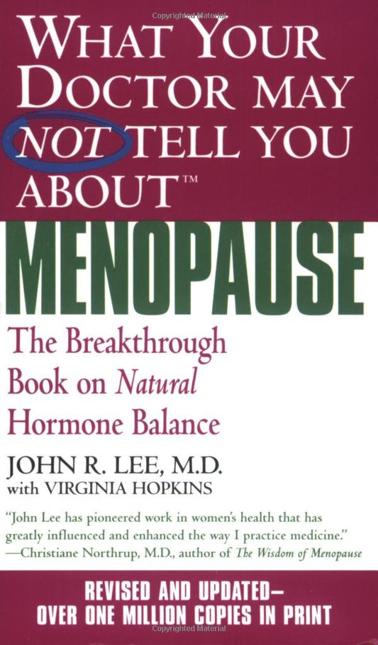 What Your Doctor May Not Tell You About Menopause (TM): The Breakthrough Book on Natural Hormone Balance - 5050