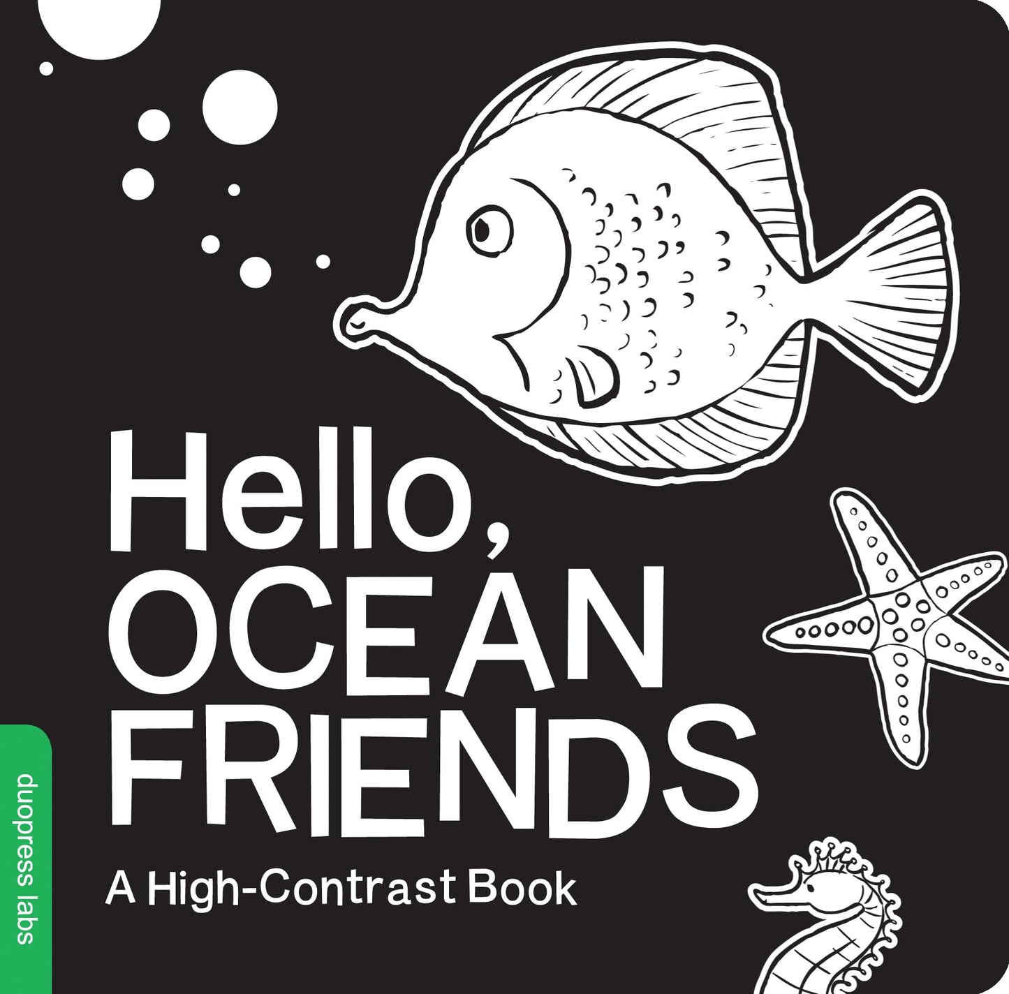 Hello, Ocean Friends: A Black-and-White Board Book for Babies That Helps Visual Development (High-Contrast Books) - 7960